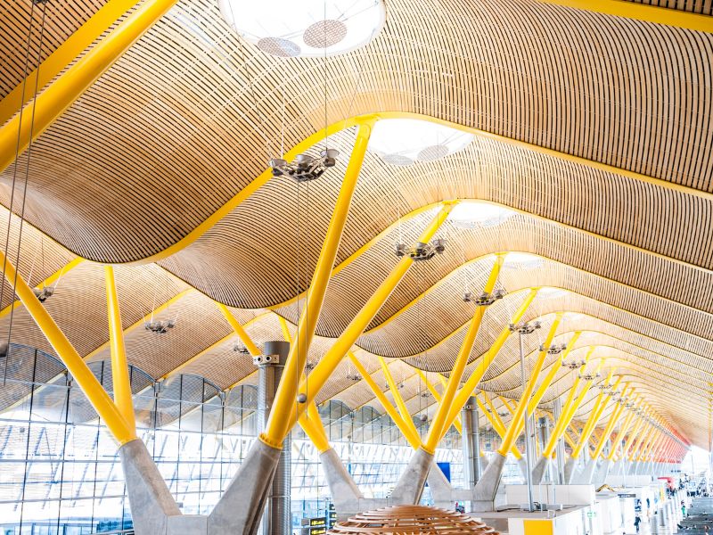 10 aeroportos mais bonitos do mundo - Adolfo Suarez, Madri